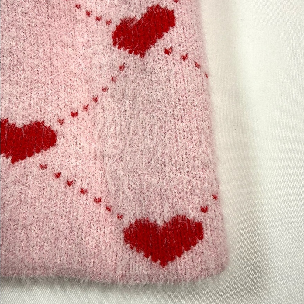 NWT LOLA AND THE BOYS Sweetheart Pink Mock Neck Sweater Dress Valentine Size 12T - Picture 6 of 10